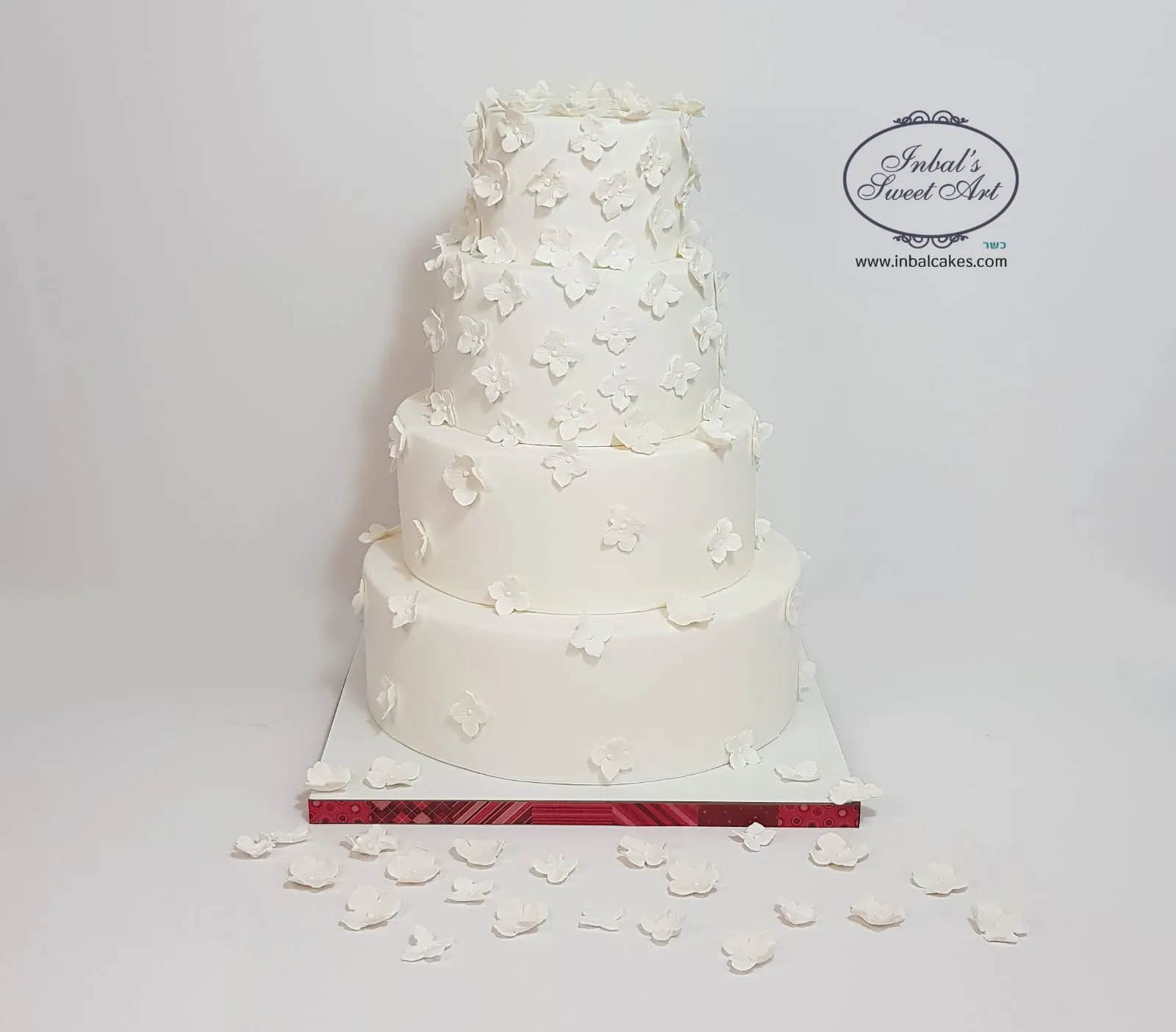 עוגת חתונה ענבל שלו עוגת קומות מעוצבת אישית