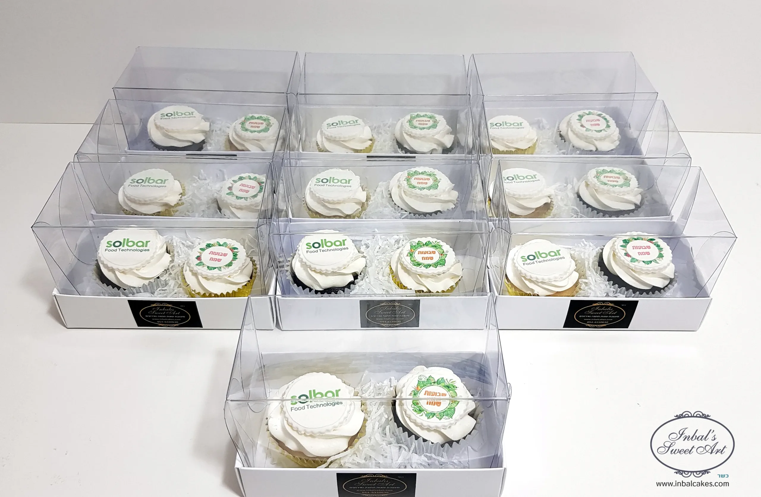 קאפקייקס בעיצוב אישי ומיתוג ענבל שלו