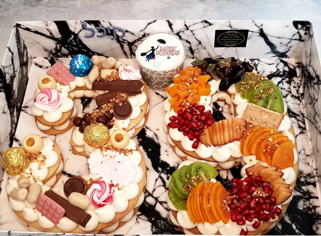 ענבל שלו עוגת מספרים פירות