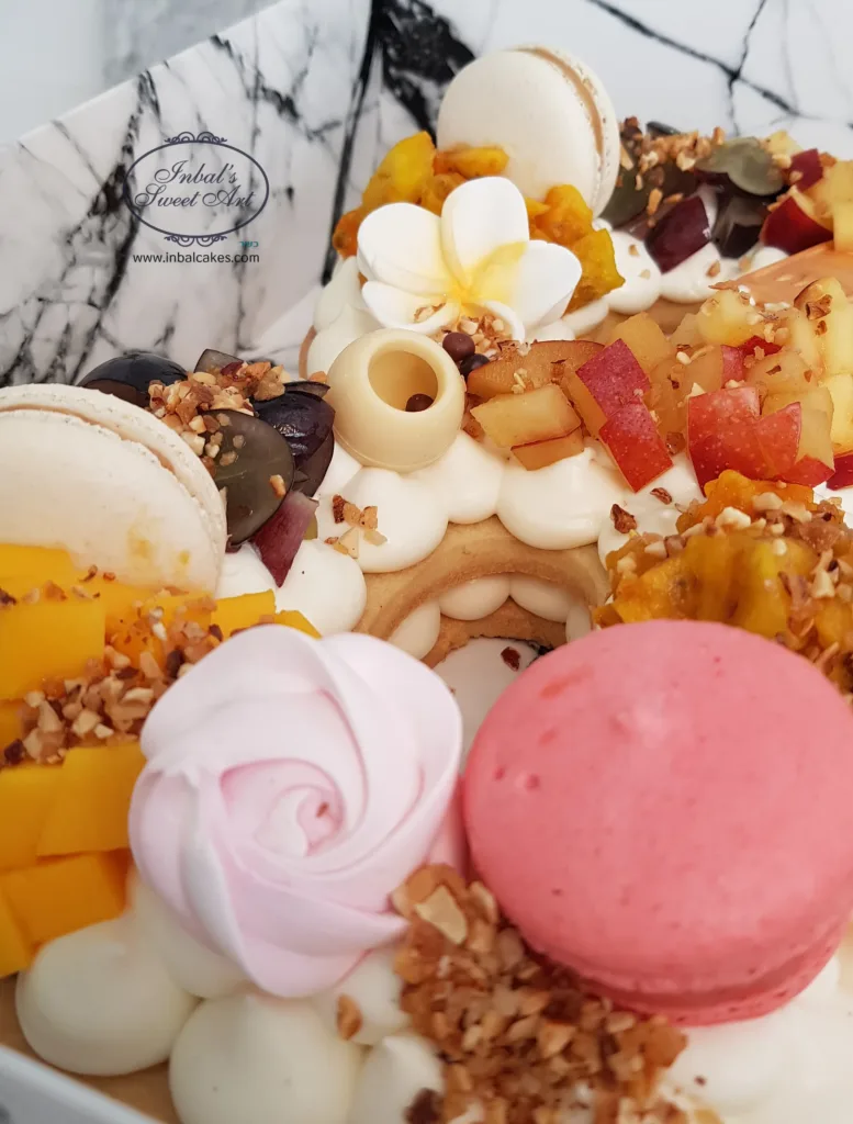 ענבל שלו עוגת מספרים פירות