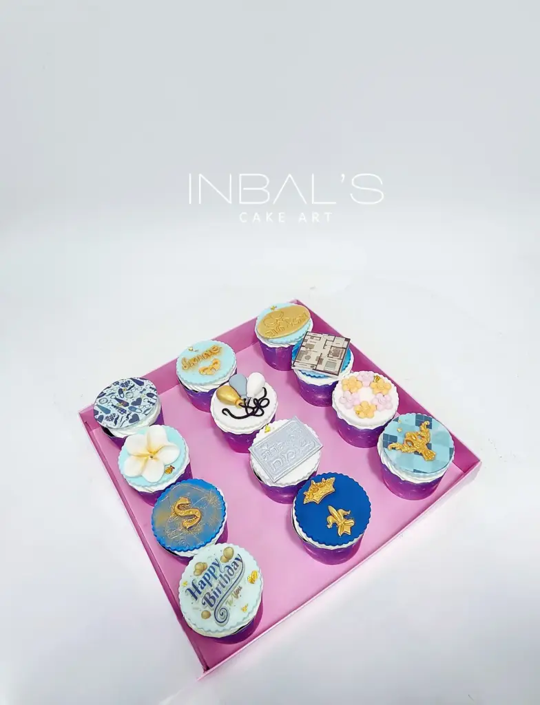 קאפקייקס מעוצבים ליום הולדת_