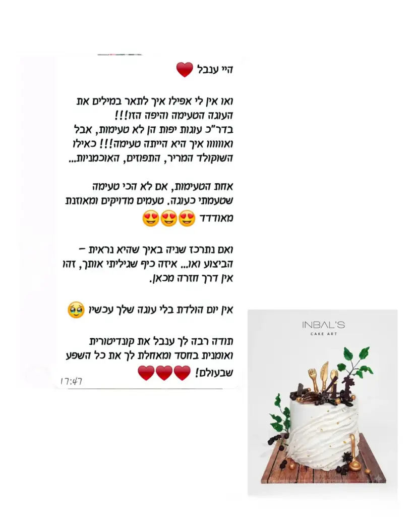 עוגת יום הולדת מעוצבת עם קישוטים מיוחדים, מושלמת לאירועים ושולחנות מתוקים.
